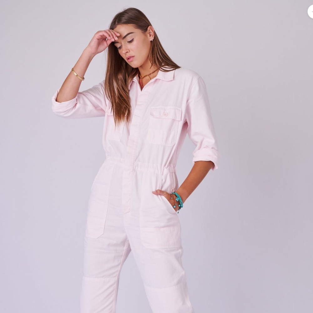 SALE Overlover twill pink jumpsuit